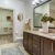 Luxurious bathroom with large walk-in closet inside